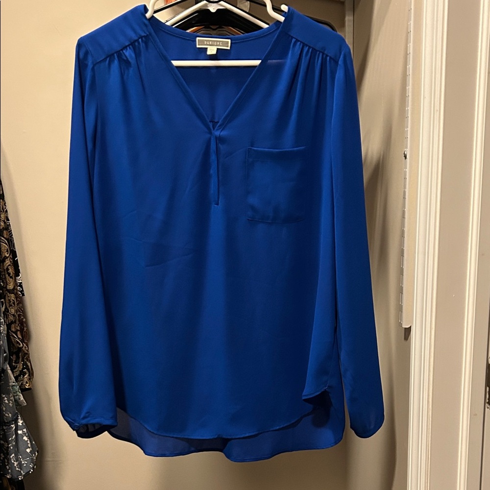 Pleione Royal Blue Blouse